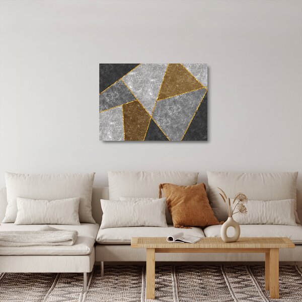 Skleněný obraz - Imitace materiálů (70x50 cm)