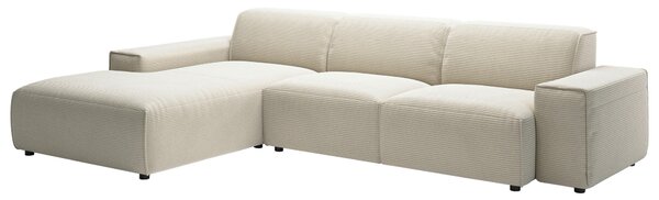 ROHOVÁ SEDAČKA, textil, přírodní barvy Livetastic - Sedací soupravy, Online Only