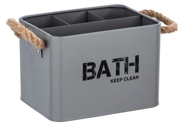 Šedý koupelnový box Wenko Gara
