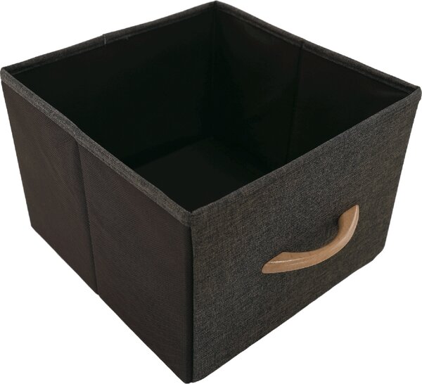 Kondela Komoda s látkovými boxy Hazel Typ 1 - černá/béžová/hnědá