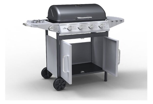 Pojízdný plynový zahradní grill Cattara Master Chef Flame Tamer