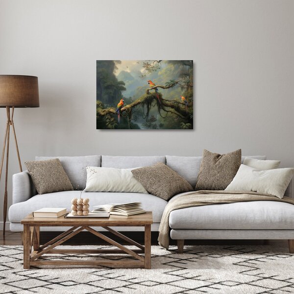 Skleněný obraz - Tropický les (70x50 cm)
