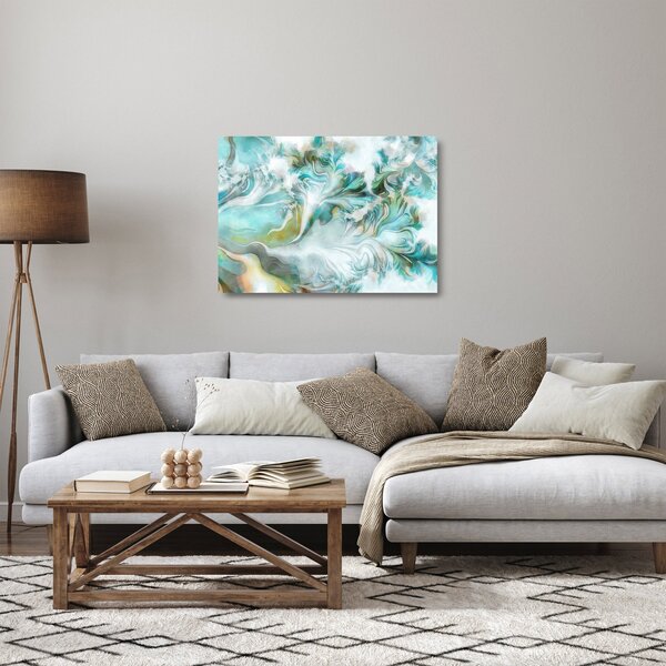 Skleněný obraz - Malba abstraktních vzorů (70x50 cm)