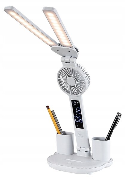 Stolní lampa Rabalux Novilo bílá, výkon do 7 W