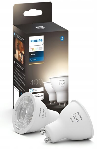 LED žárovka Philips HUE GU10 4.2W = 50W SMART White STMÍVATELNÁ 2 ks