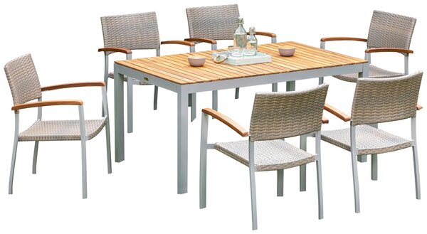 ZAHRADNÍ SESTAVA dřevo, kov, plast Gardenson - Online Only zahradní nábytek, Online Only