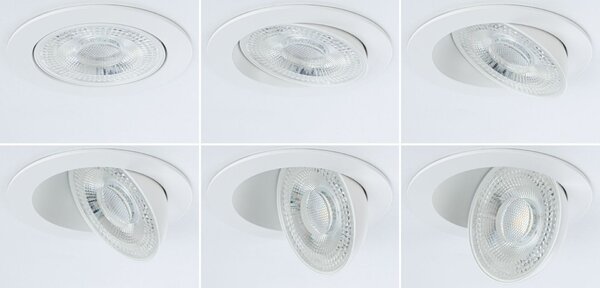 PAULMANN LED vestavné svítidlo White Select Aumus 3ks sada kruhové 105mm 90° 3x5W 230V stmívatelné 2700 - 6500K bílá