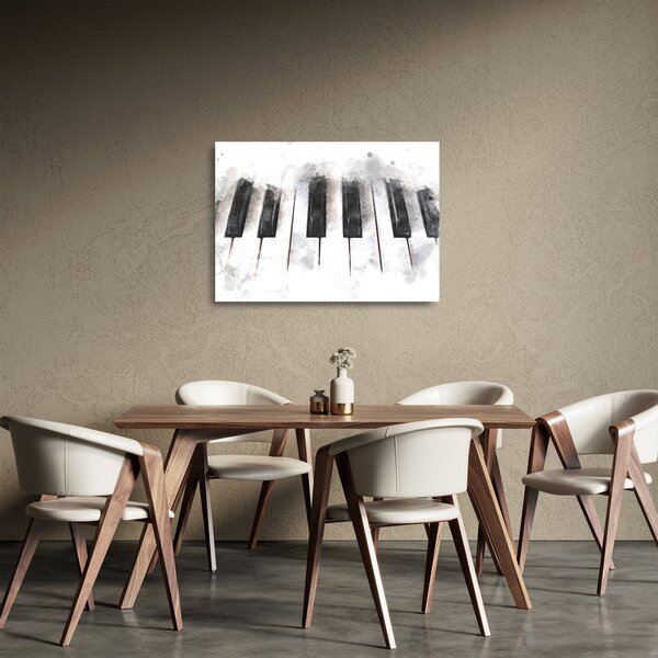 Skleněný obraz - Piano, aquarel (70x50 cm)