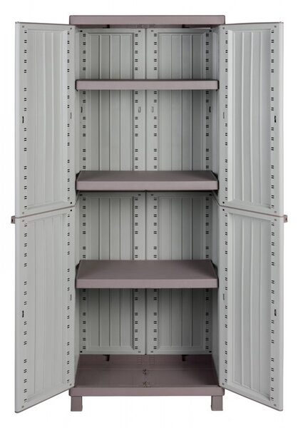 Terry Store-Age C- Wood 2680, Skříňka, Podlahový, Skříňka u zdi, 3 police/polic, 2 dveře/dveří, Světle hnědošedá