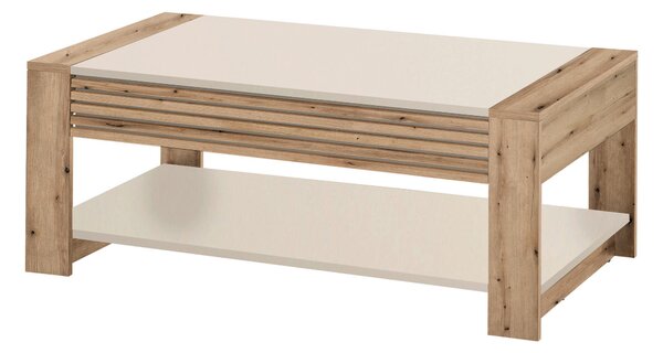 KONFERENČNÍ STOLEK, barvy dubu, kašmírová, kompozitní dřevo, 108/42/60 cm MID.YOU - Konferenční stolky, Online Only