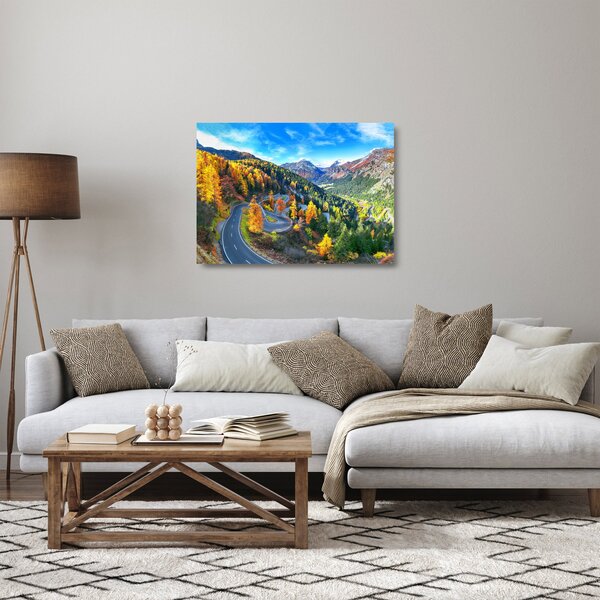 Skleněný obraz - Malojský průsmyk (70x50 cm)