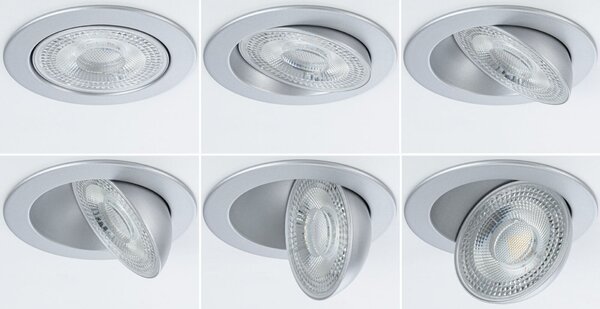 PAULMANN LED vestavné svítidlo White Select Aumus spot kruhové 105mm 90° 5W 230V stmívatelné 2700 - 6500K matný chrom
