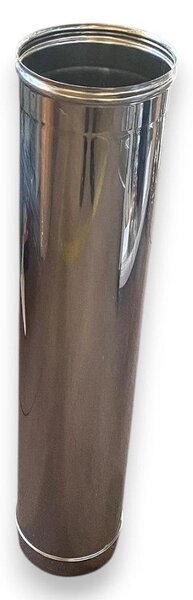 Kulatá trubka z nerezové oceli 304 pro kamna na dřevo, 100 cm – 12 cm