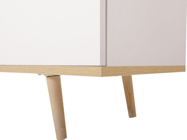 Finori Komoda Göteborg 1 bílá a dub sonoma, 441185 Finori HangarStore.cz