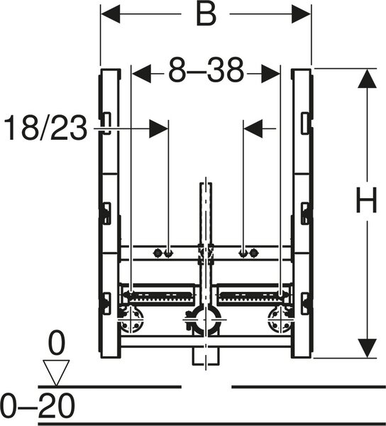 Geberit GIS Bidet-Element universell