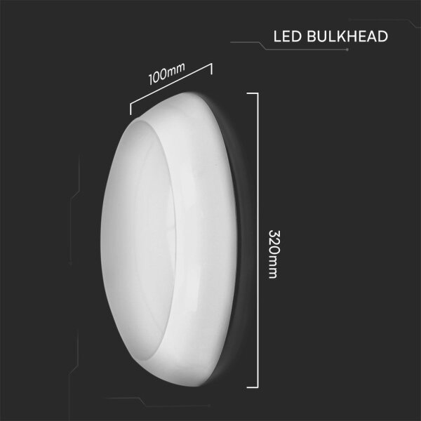 LED Venkovní stropní svítidlo se senzorem LED/20W/230V IP65 3000/4000/6500K