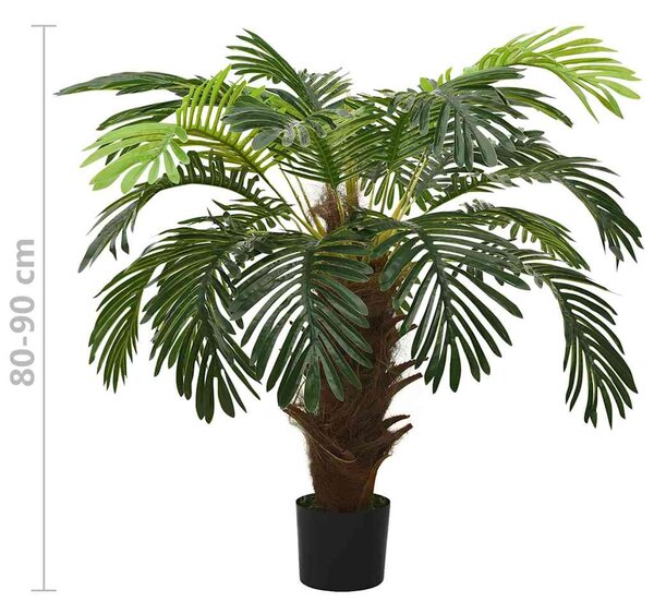 Umělý cykas japonský s květináčem 90 cm zelený 336306