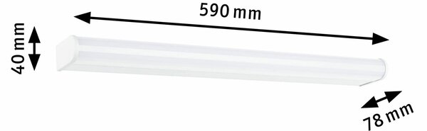 PAULMANN Selection Bathroom LED nástěnné svítidlo Arneb IP44 3000K 230V 12,5W bílá