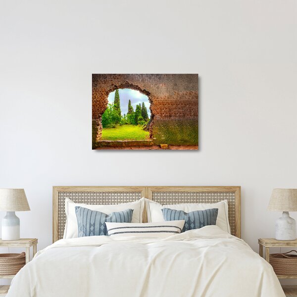 Skleněný obraz - Zahrada Eden (70x50 cm)