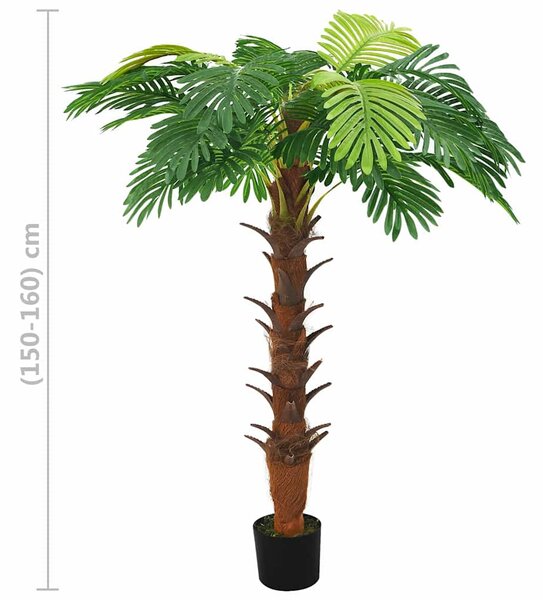 Umělý cykas japonský s květináčem 160 cm zelený 336308