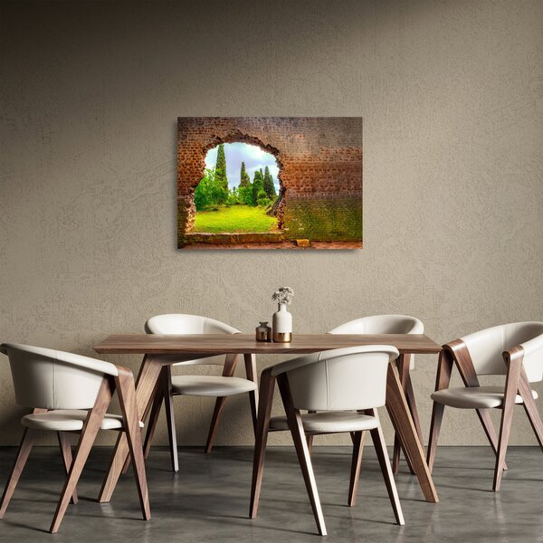Skleněný obraz - Zahrada Eden (70x50 cm)