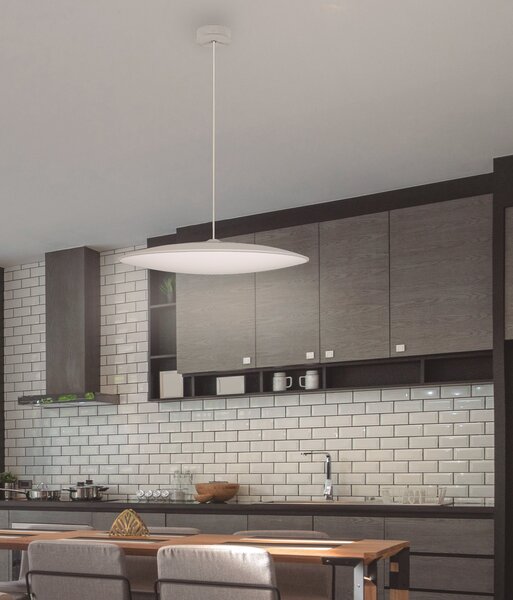 Mantra 8101 Slim, bílé závěsné svítidlo LED 50W 4000K, průměr 46cm