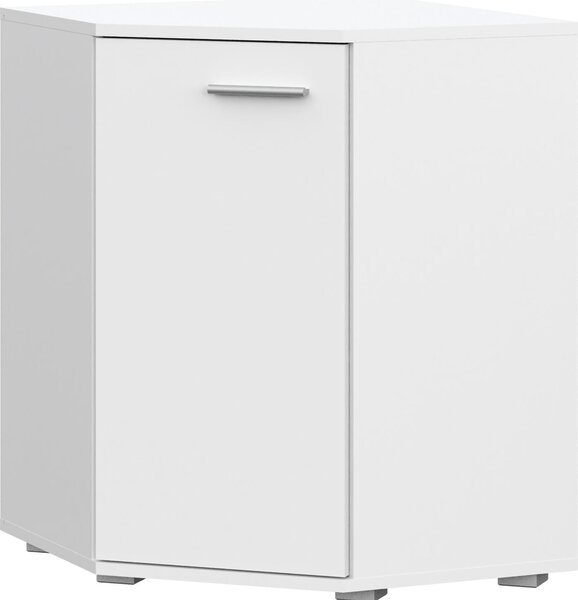 Komoda FAUSKE – prostorná – hranatá – bílá – šířka 58 cm, výška 74 cm, hloubka 58 cm