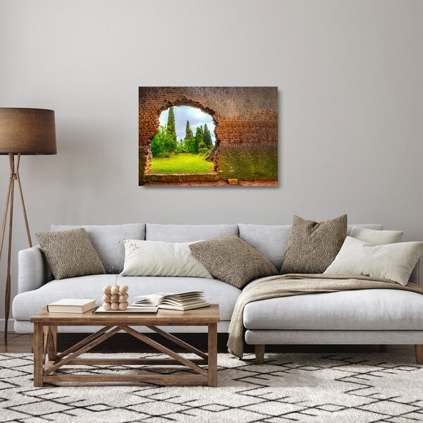 Skleněný obraz - Zahrada Eden (70x50 cm)