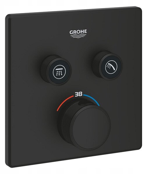 Grohe Grohtherm černá sprchová baterie s termostatem 102166KF00