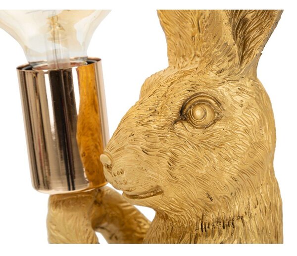Stolní lampa ve zlaté barvě (výška 35,5 cm) Rubbit – Mauro Ferretti
