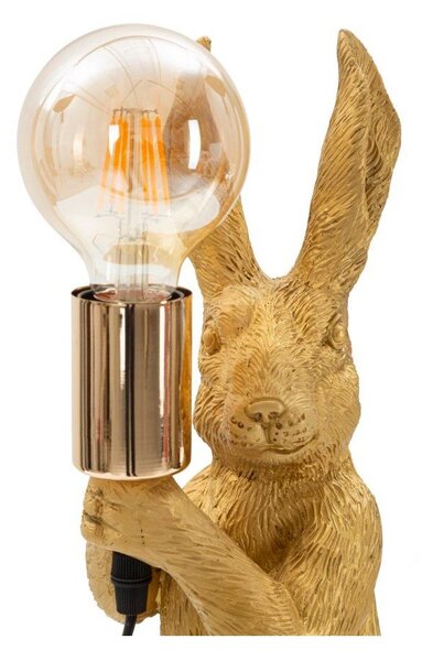 Stolní lampa ve zlaté barvě (výška 35,5 cm) Rubbit – Mauro Ferretti