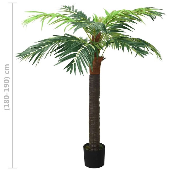 Umělý datlovník kanárský s květináčem 190 cm zelený 336309