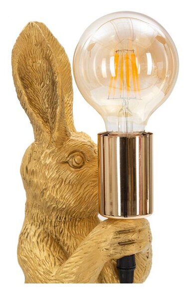 Stolní lampa ve zlaté barvě (výška 35,5 cm) Rubbit – Mauro Ferretti