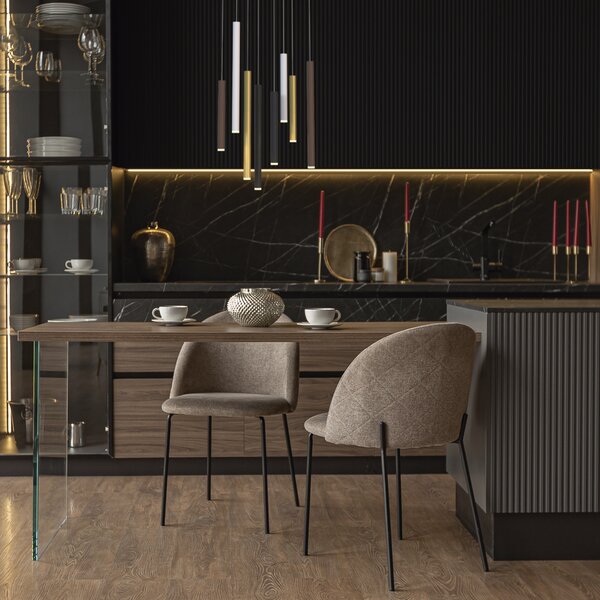 Mantra 8083 Cala, závěsné svítidlo 8x 6W LED 3000K bílá/černá/zlatá/corten, 30x50 cm