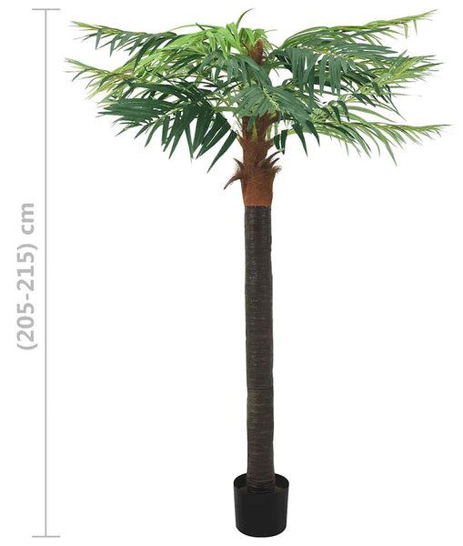 Umělý datlovník kanárský s květináčem 215 cm zelený 336310