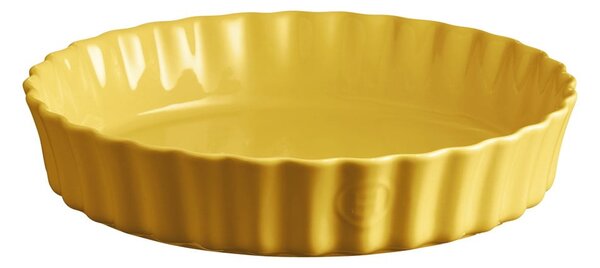 Žlutá keramická koláčová forma Emile Henry, ⌀ 28 cm