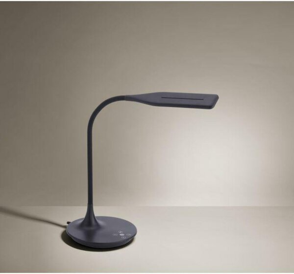 LEUCHTEN DIREKT is JUST LIGHT LED stolní lampa v černé, flexibilní rameno s měnitelnou teplotou barvy světla a stmívaním 2700-5000K LD 13061-18