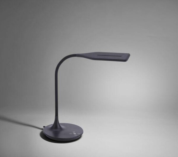 LEUCHTEN DIREKT is JUST LIGHT LED stolní lampa v černé, flexibilní rameno s měnitelnou teplotou barvy světla a stmívaním 2700-5000K LD 13061-18