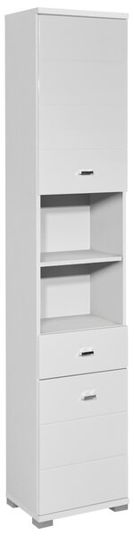 VYSOKÁ SKŘÍŇ, vysoce lesklá bílá, bílá, 38/190/30,5 cm Xora - Koupelnové série
