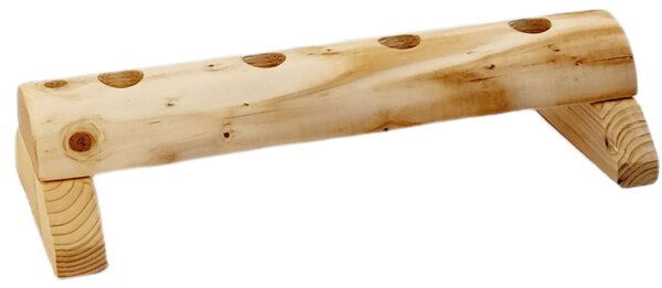 Dekorace Dřevo výrobky Dřevěný stojan na víno/pálenku na 4 lahve 50 cm