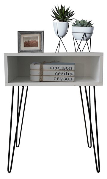 Noční stolek Hamil (bílá)