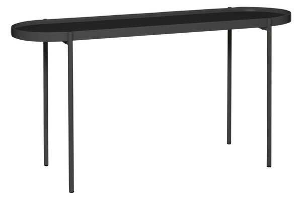Černý konzolový kovový stolek Hübsch Kantorro, délka 100 cm