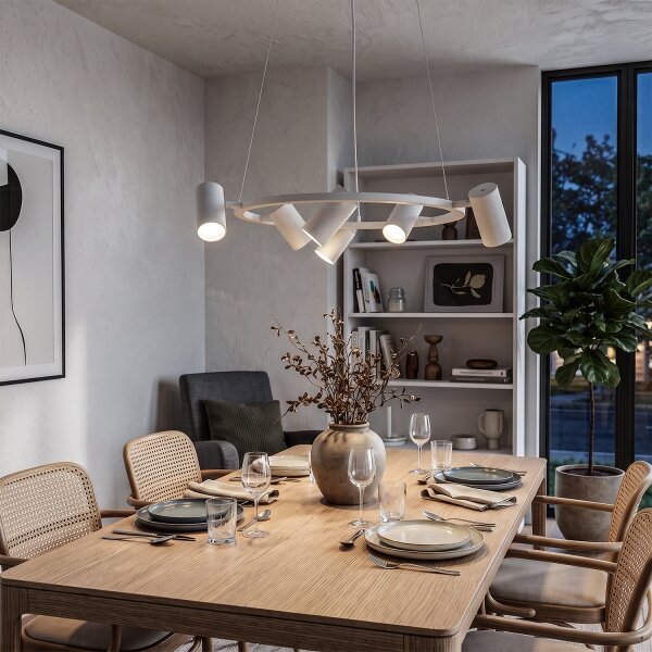 BRILAGI - Lustr na lanku SELE 6xGU10/30W/230V bílá