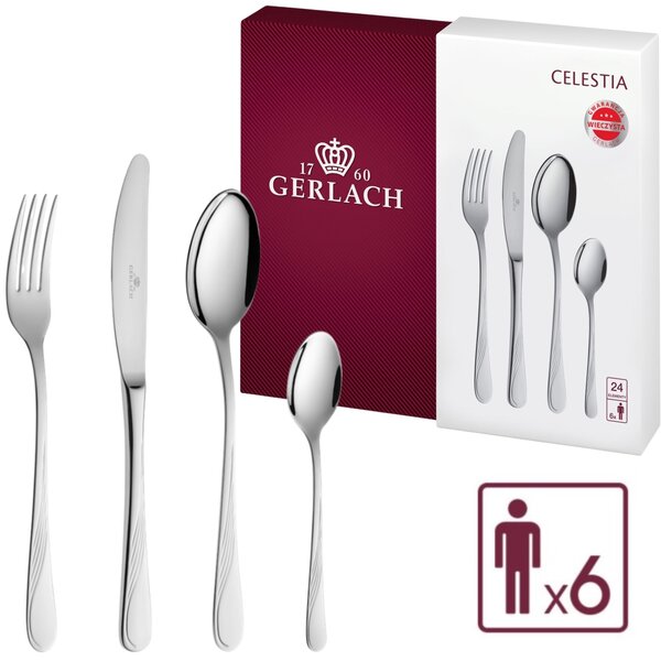 GERLACH PŘÍBORY CELESTIA LESKLÉ 24 KS PRO 6 OSOB