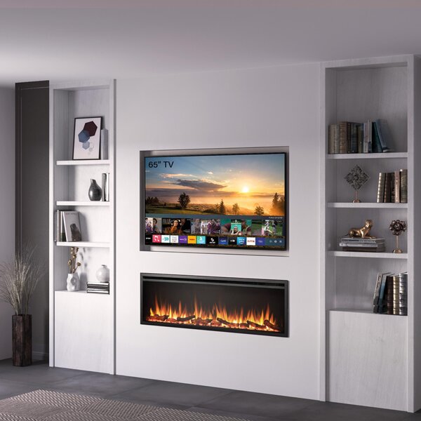 Elektrický krb, vestavný krb BALDERIA Atalanta 60 – topný výkon až 1500 W, černý