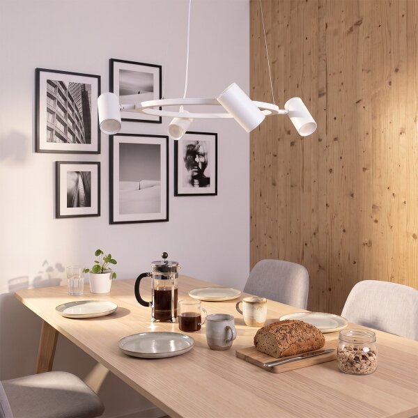 BRILAGI - Lustr na lanku SELE 4xGU10/30W/230V bílá