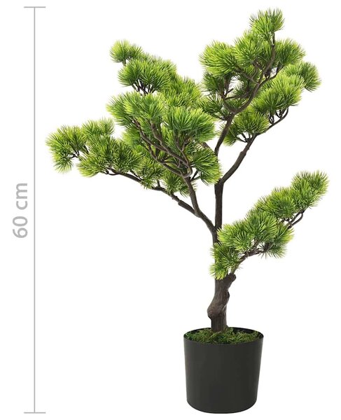 Umělá bonsaj borovice s květináčem 60 cm zelená 336316