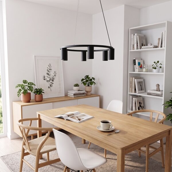 BRILAGI - Lustr na lanku SELE 6xGU10/30W/230V černá