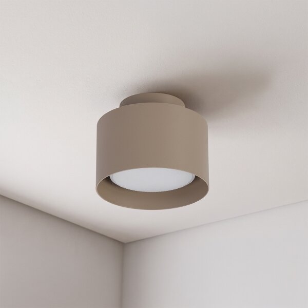 BRILAGI - LED Bodové svítidlo BACKLIT 1xGX53/15W/230V + LED/3W pr. 10 cm béžová