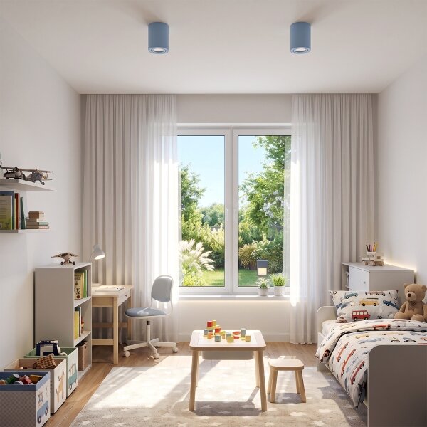 Brilagi - Bodové svítidlo MIA 1xGU10/30W/230V 100x80 mm modrá